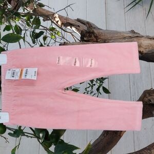 First impression baby girls fleece pants color pink crystal size 12M